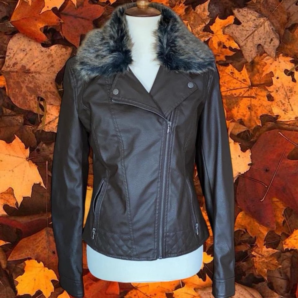 Fur Leather Jacket